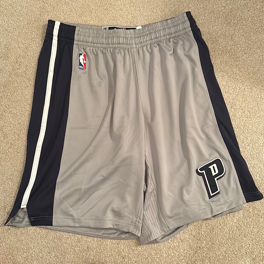 Official Detroit Pistons Chrome Basketball Shorts